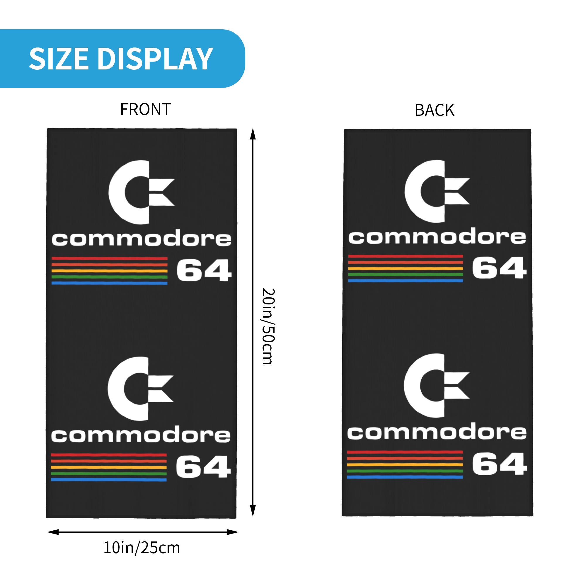 Custom Commodore 64 Bandana Ne - Neck Gaiter Face Cover 리뷰 및 가격