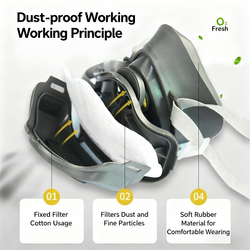 Half Face Dust Mask Dust Respi - Respirator Half Face 리뷰 및 가격