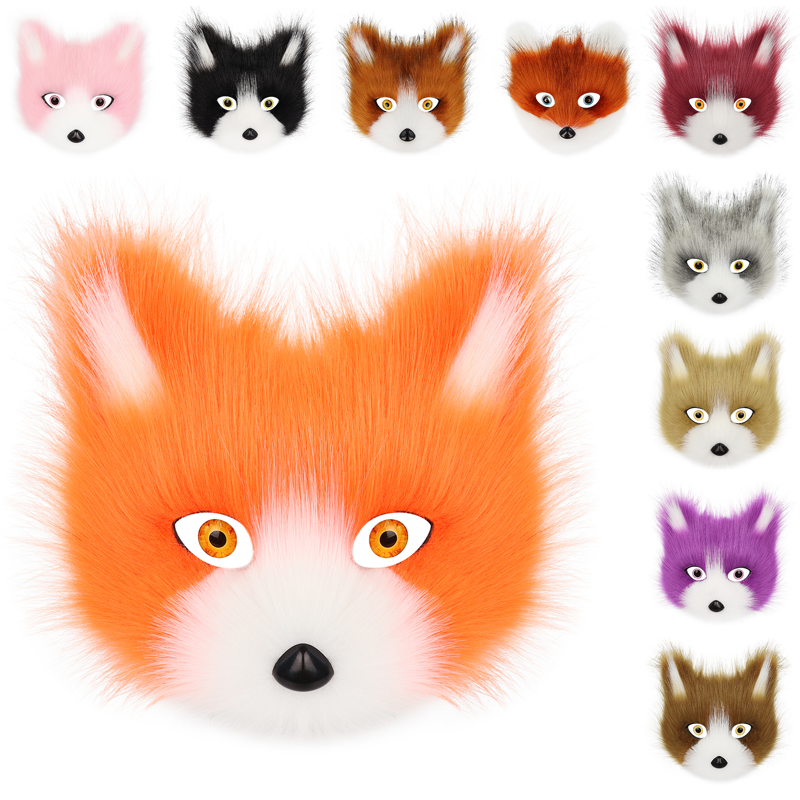 Plush Animal Fox Wolf Mask Plu - Respirator Half Face 리뷰 및 가격