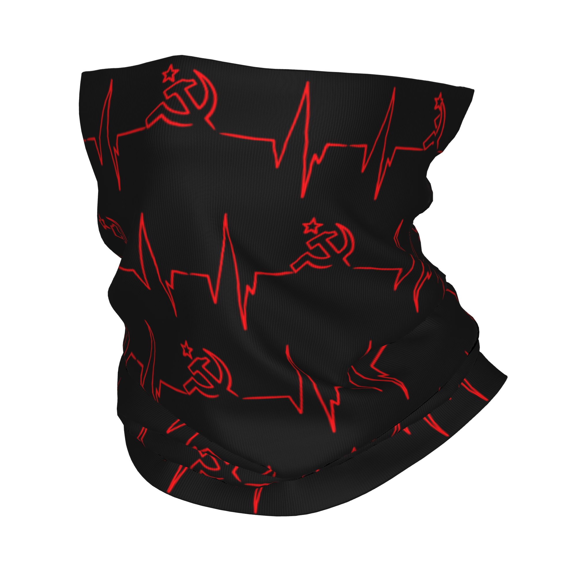 Custom Heartbeat Russian Flag  - Neck Gaiter Face Cover 리뷰 및 가격