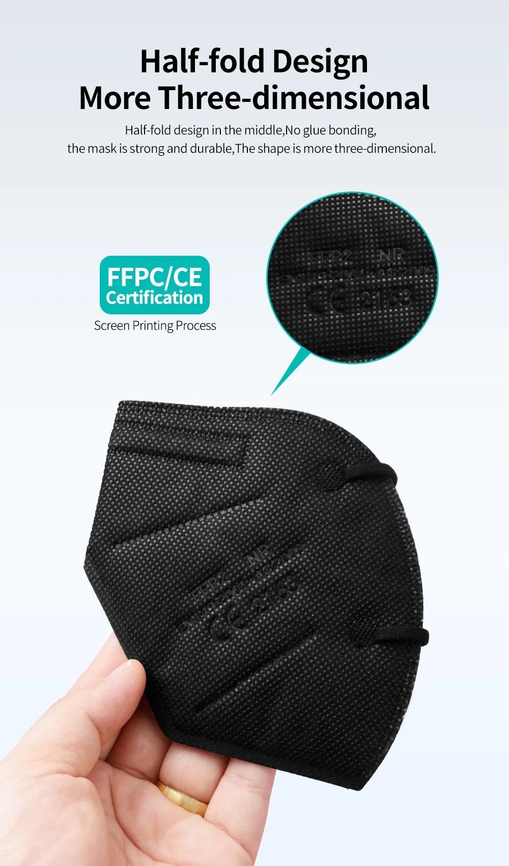 5Layer FFP2 Masks CE Approve K - Disposable Mask Blue 리뷰 및 가격