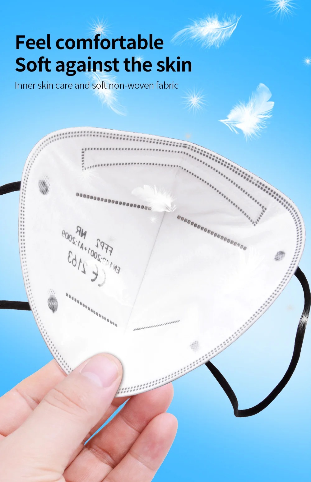 5Layer FFP2 Masks CE Approve K - Disposable Mask Blue 리뷰 및 가격