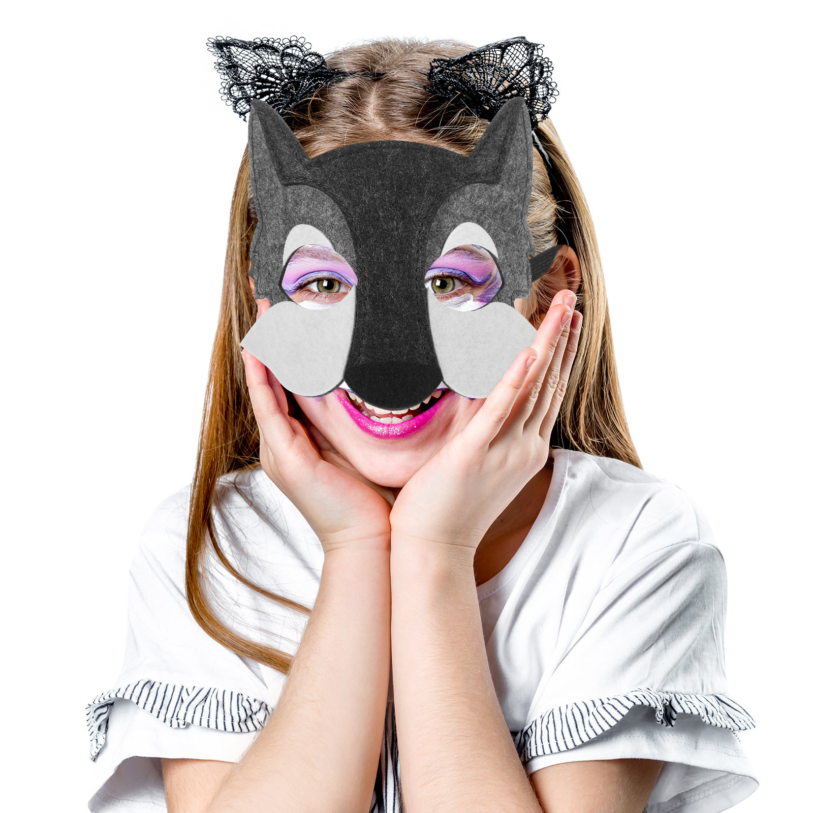 3Pcs Wolf Head Mask Kids Carto - Kids Face Mask 리뷰 및 가격