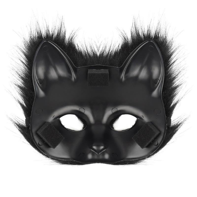 Furry Cat Ears Mask Tail & Paw - Black Face Mask Pack 리뷰 및 가격