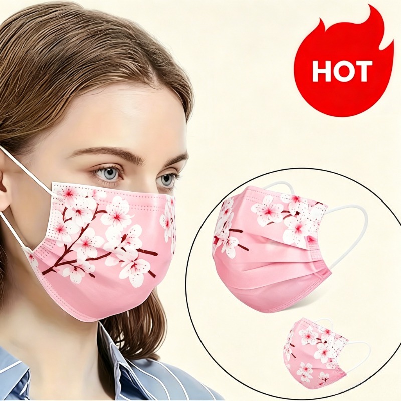 10pcs Floral Star Print Face M - Cloth Face Mask Washable 리뷰 및 가격