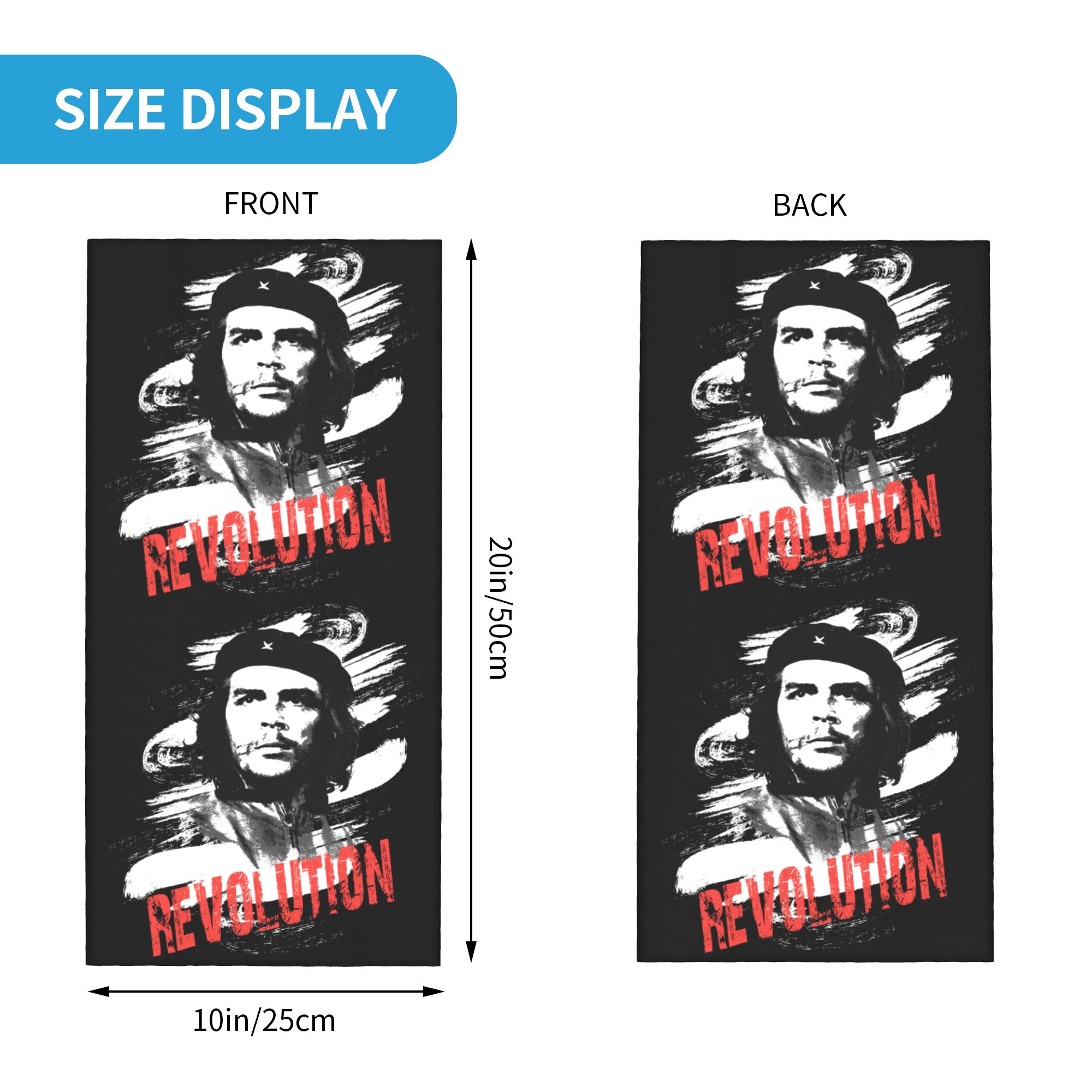 Custom Che Guevara Revolution  - Neck Gaiter Face Cover 리뷰 및 가격