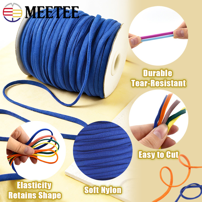 20/30M 3mm 5mm Elastic Cord Ro - Mask Lanyard Adjustable 리뷰 및 가격