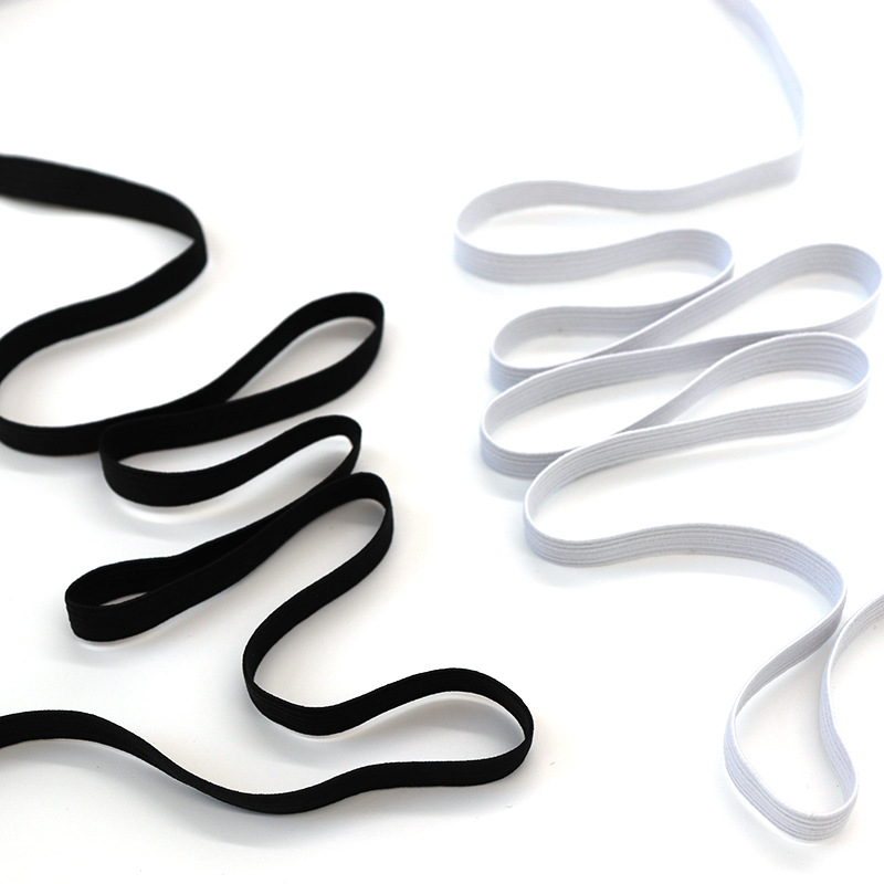 White Black 3mm Flat Elastic B - Mask Lanyard Adjustable 리뷰 및 가격