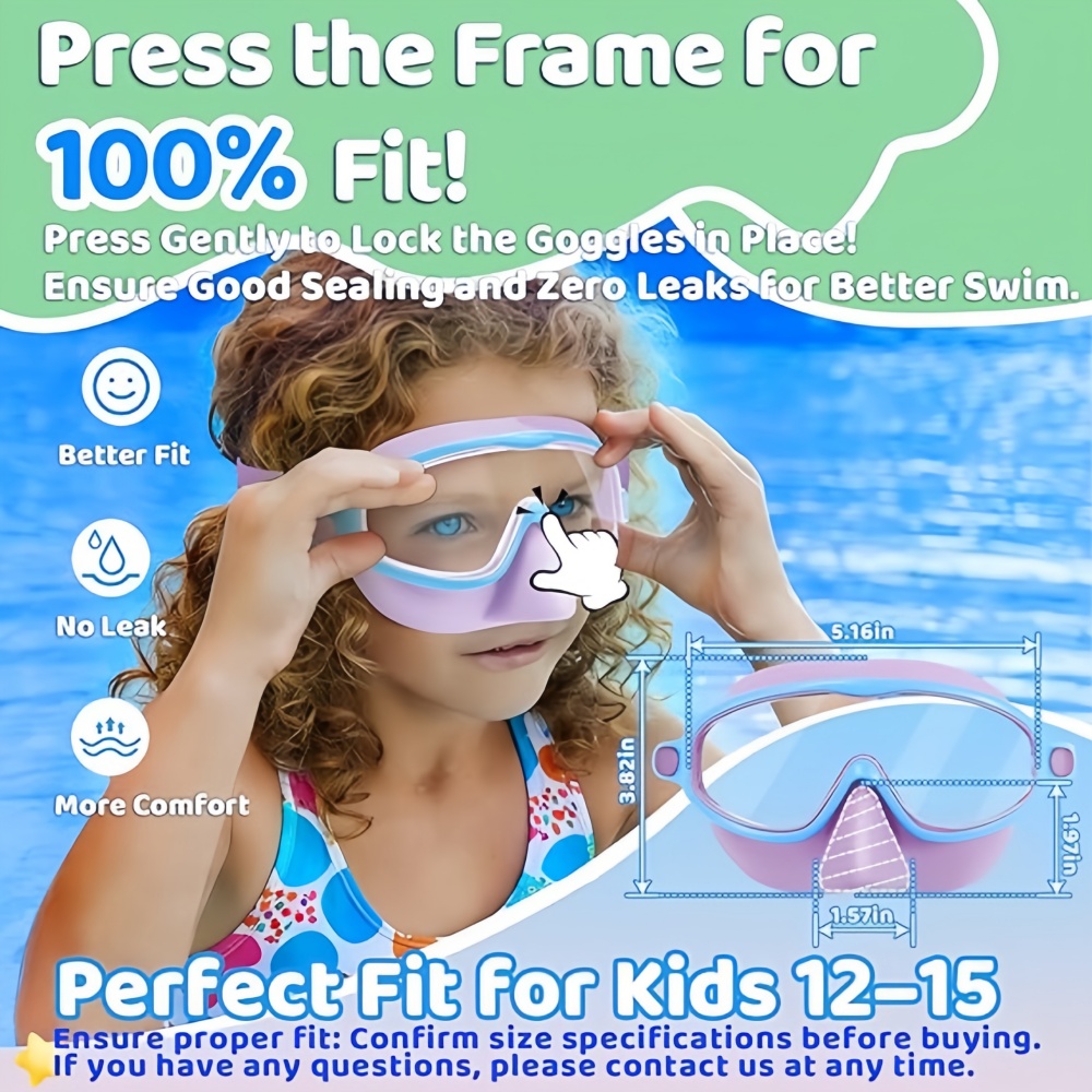 Kids Swimming Goggles with Nos - Anti Pollution Mask 리뷰 및 가격