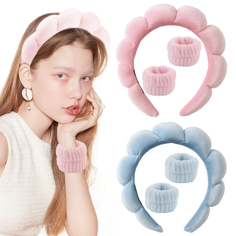 3Pcs/set Makeup Headband Puffy - Kids Face Mask 리뷰 및 가격